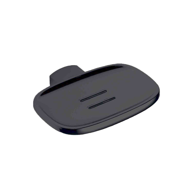 Porta sapone inamovibile in nero cromato collezione Trenta di Colombo Design by CeramicStore | Lo specialista del tuo bagno