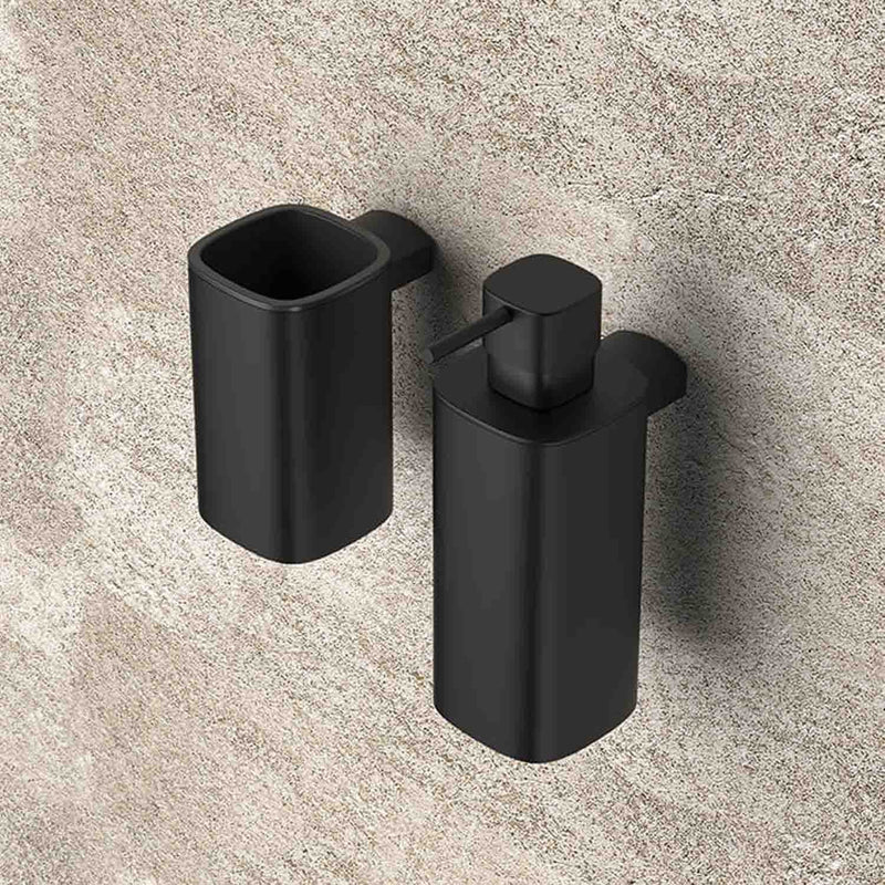 Porta bicchiere in ottone nero collezione Trenta di Colombo Design by CeramicStore | Lo specialista del tuo bagno