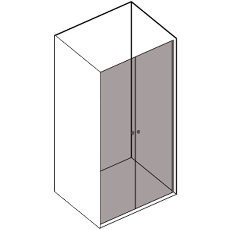 Porta doccia nicchia da 115 cm Iris con apertura saloon in cristallo trasparente da 6 mm by CeramicStore | Lo specialista del tuo bagno