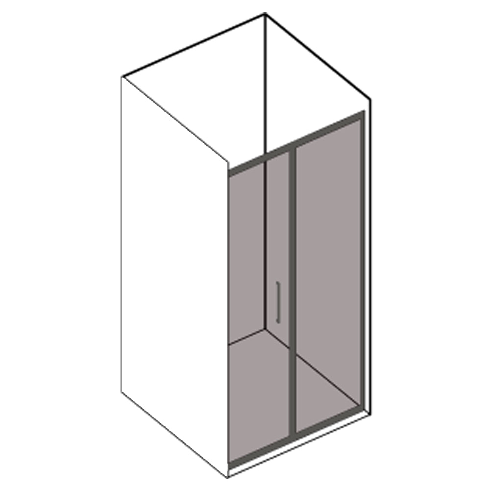 Porta doccia modello Minerva con apertura a soffietto da 80 cm in cristallo opaco 6 mm by CeramicStore | Lo specialista del tuo bagno