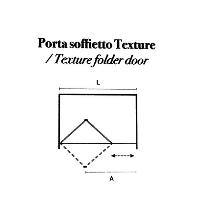 Porta doccia modello Minerva con apertura a soffietto da 70 cm in cristallo opaco 6 mm by CeramicStore | Lo specialista del tuo bagno