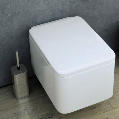 Porta scopino a terra in acciaio cromato della collezione 'Line' by Cosmic - cm 9,3x9,2x35,6 by CeramicStore | Lo specialista del tuo bagno