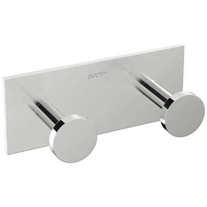 Appendino doppio da incollo in ottone cromato della collezione 'Stick' by Cosmic - 11x4,4x4,5 cm by CeramicStore | Lo specialista del tuo bagno