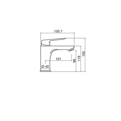 Kit miscelatori lavabo+bidet in ottone cromato con scarico pop-up serie Sky Keller Taps by CeramicStore | Lo specialista del tuo bagno