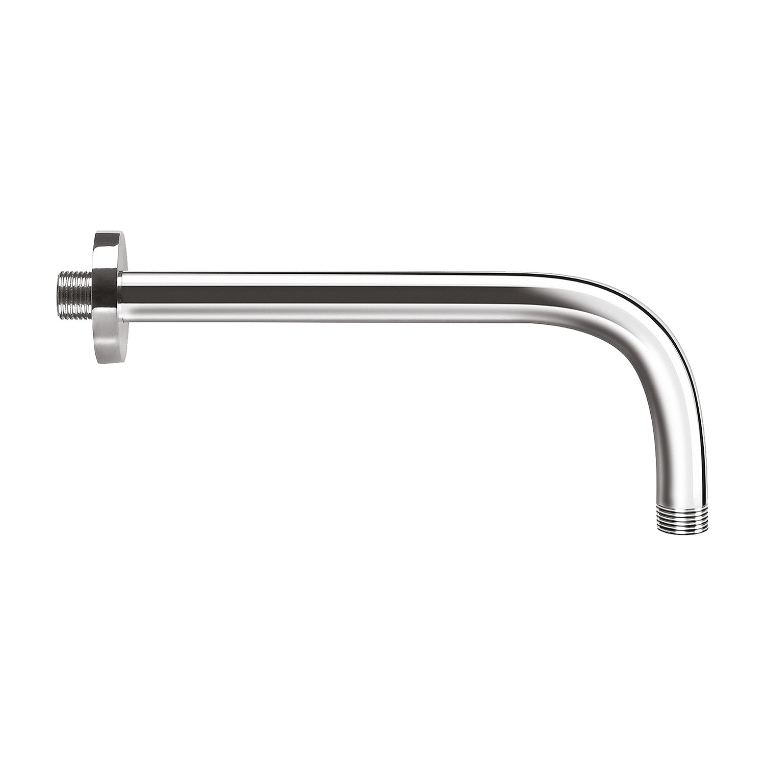 Soffione doccia tondo in acciaio inox da 20 cm completo di braccio doccia da 34 cm by CeramicStore | Lo specialista del tuo bagno