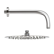 Soffione doccia tondo in acciaio inox da 25 cm completo di braccio doccia da 34 cm by CeramicStore | Lo specialista del tuo bagno