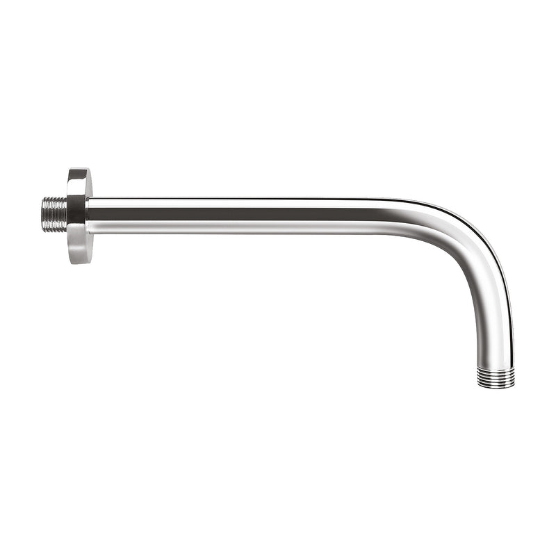 Soffione doccia tondo in acciaio inox da 25 cm completo di braccio doccia da 34 cm by CeramicStore | Lo specialista del tuo bagno