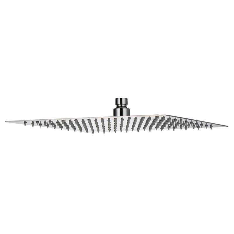 Soffione doccia quadrato in acciaio inox 20x20 cm completo di braccio doccia da 34 cm by CeramicStore | Lo specialista del tuo bagno
