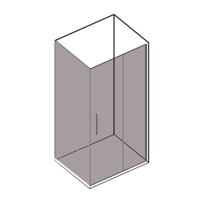 Box doccia Iconic cm 120x70 con porta scorrevole e parete fissa in Vetro anticalcare Smart Clean by CeramicStore | Lo specialista del tuo bagno