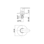 Set soffione doccia tonda con braccio doccia e miscelatore doccia incasso Green Cromo Paffoni by CeramicStore | Lo specialista del tuo bagno