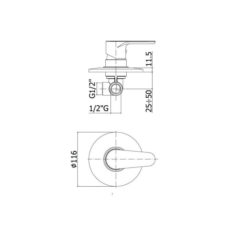 Set soffione doccia tonda con braccio doccia e miscelatore doccia incasso Green Cromo Paffoni by CeramicStore | Lo specialista del tuo bagno