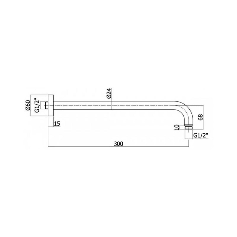Set soffione doccia tondo diametro 230 mm con braccio doccia 30cm e miscelatore incasso Cromo Paffoni by CeramicStore | Lo specialista del tuo bagno