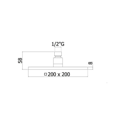Set doccia con soffione e braccio e kit doccia quadrato duplex con miscelatore termostatico con poastra rettangolare Cromo Paffoni by CeramicStore | Lo specialista del tuo bagno