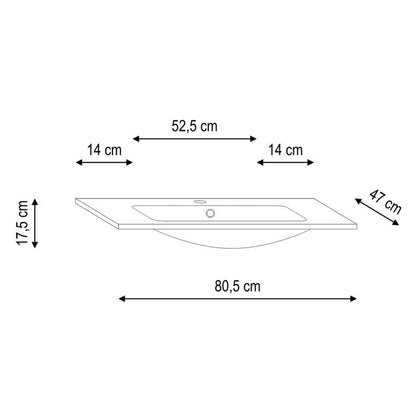 Mobile bagno sospeso modello Kora03 cm 110x190x46 - Olmo rosseau by CeramicStore | Lo specialista del tuo bagno