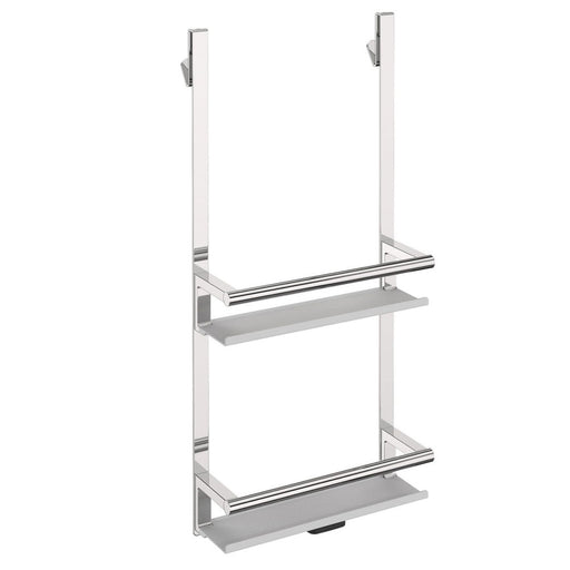 Doppio porta sapone appeso per cabina doccia in ottone ed alluminio cromato linea 'Architect s+' by Cosmic by CeramicStore | Lo specialista del tuo bagno