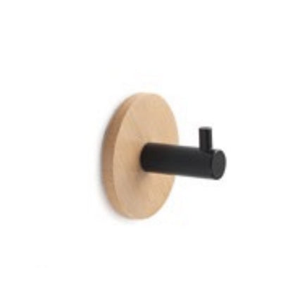 Appendiabiti singolo modello Juncos tondo in bambà¹ e metallo by CeramicStore | Lo specialista del tuo bagno