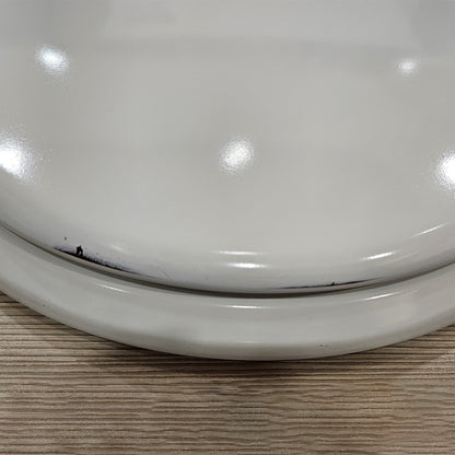 Versione outlet - Sedile wc universale Carrara & Matta in legno bianco Canyon larghezza 37 cm by CeramicStore | Lo specialista del tuo bagno