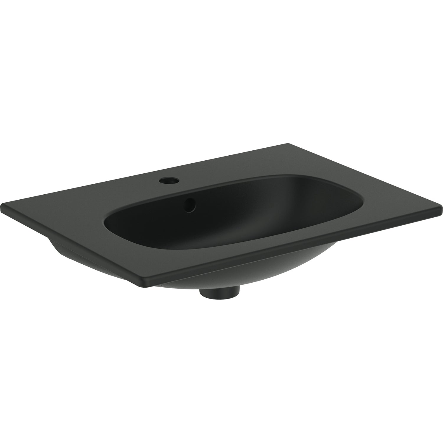 Lavabo sospeso Ideal Standard modello Tesi 62,5x45 cm nero seta by CeramicStore | Lo specialista del tuo bagno