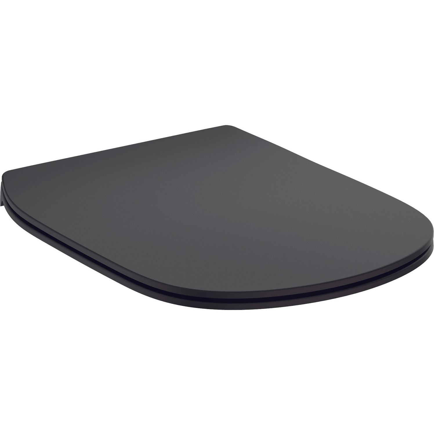 Sedile in termoindurente Slim Ideal Standard Tesi chiusura rallentata nero seta by CeramicStore | Lo specialista del tuo bagno