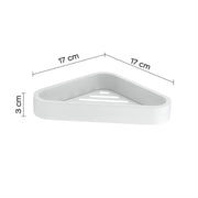 Portaoggetti angolare doccia in Acciaio Inox AISI 304 e Cromall Outline di Gedy - Bianco Matt by CeramicStore | Lo specialista del tuo bagno