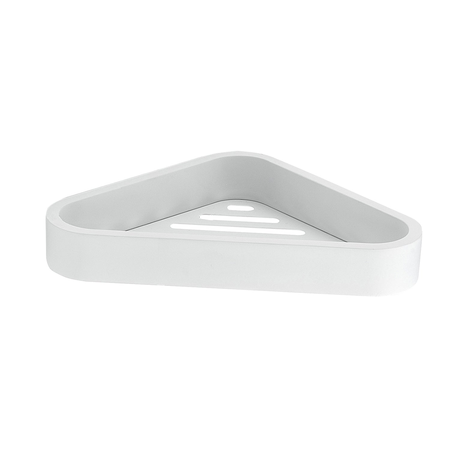 Portaoggetti angolare doccia in Acciaio Inox AISI 304 e Cromall Outline di Gedy - Bianco Matt by CeramicStore | Lo specialista del tuo bagno