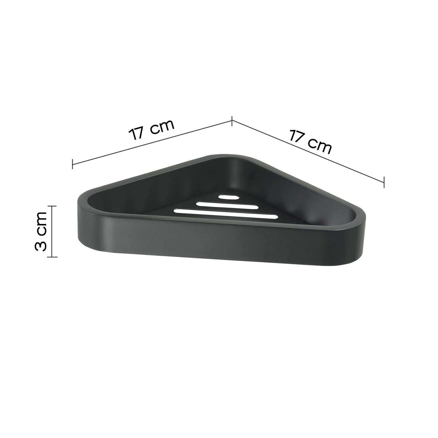 Portaoggetti angolare doccia in Acciaio Inox AISI 304 e Cromall Outline di Gedy - Nero Matt by CeramicStore | Lo specialista del tuo bagno