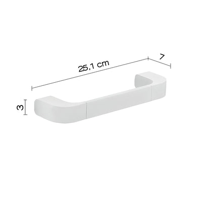 Portasalviette 25 cm in Ottone e Cromall Outline di Gedy - Bianco Matt by CeramicStore | Lo specialista del tuo bagno