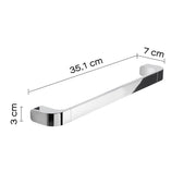 Portasalviette 35 cm in Ottone e Cromall Outline di Gedy - Cromato by CeramicStore | Lo specialista del tuo bagno
