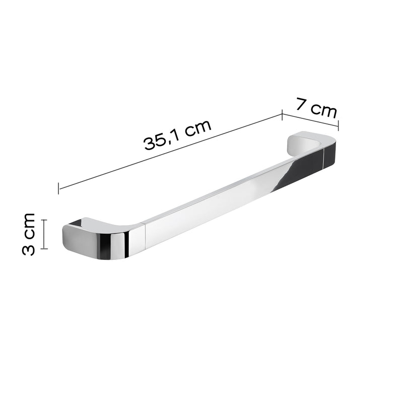 Portasalviette 35 cm in Ottone e Cromall Outline di Gedy - Cromato by CeramicStore | Lo specialista del tuo bagno