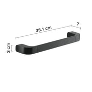 Portasalviette 35 cm in Ottone e Cromall Outline di Gedy - Nero Matt by CeramicStore | Lo specialista del tuo bagno