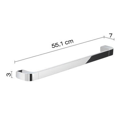 Portasalviette 55 cm in Ottone e Cromall Outline di Gedy - Cromato by CeramicStore | Lo specialista del tuo bagno