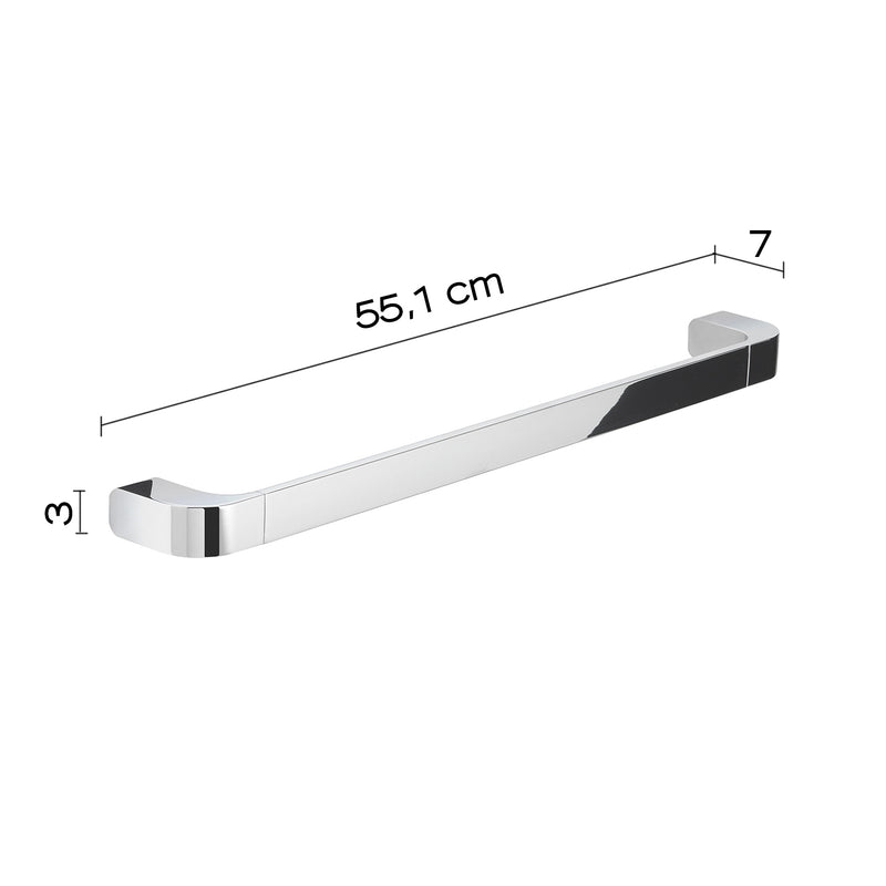 Portasalviette 55 cm in Ottone e Cromall Outline di Gedy - Cromato by CeramicStore | Lo specialista del tuo bagno