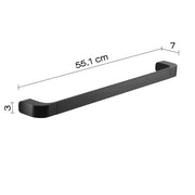 Portasalviette 55 cm in Ottone e Cromall Outline di Gedy - Nero Matt by CeramicStore | Lo specialista del tuo bagno