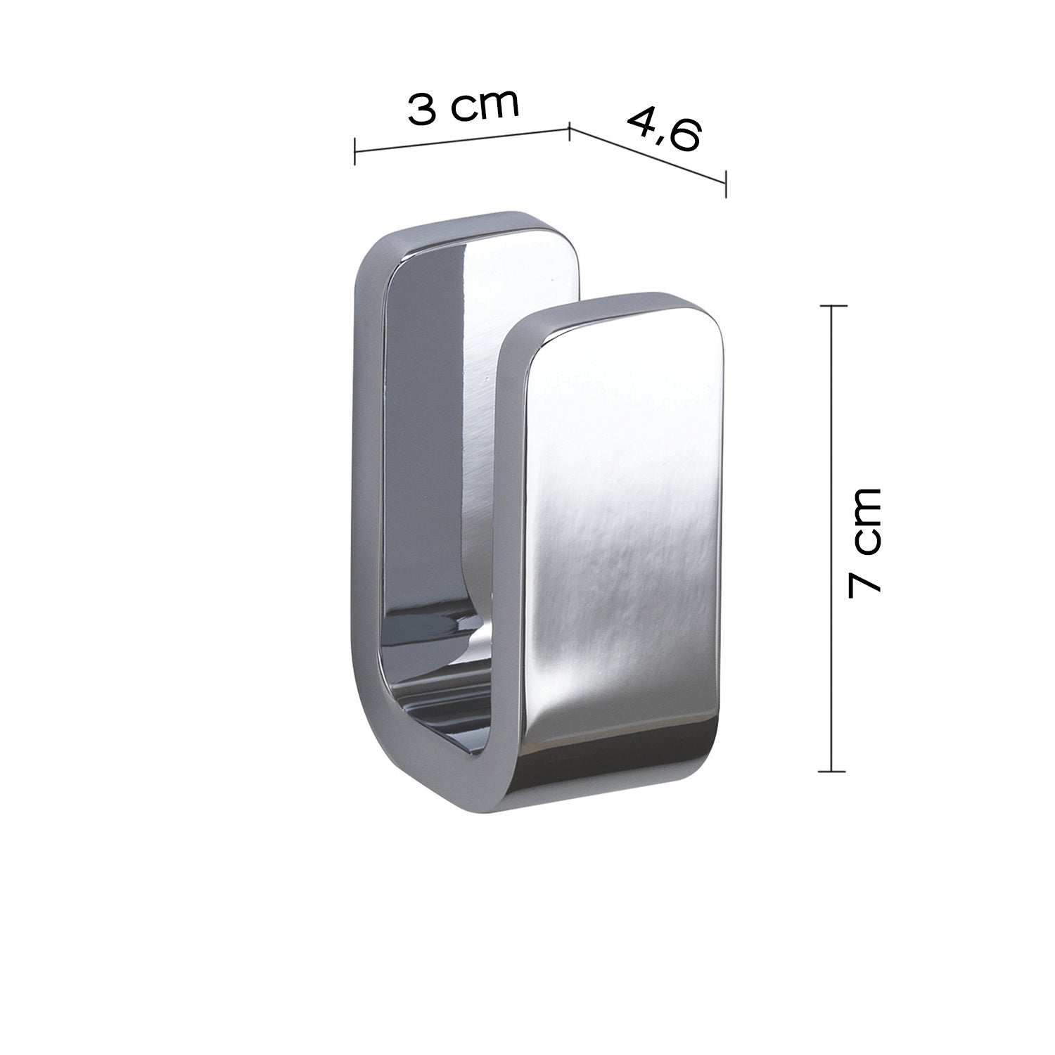 Appendiabiti in Ottone, Acciaio Inox e Cromall Outline di Gedy - Cromato by CeramicStore | Lo specialista del tuo bagno