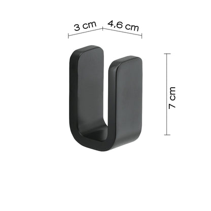 Appendiabiti in Ottone, Acciaio Inox e Cromall Outline di Gedy - Nero Matt by CeramicStore | Lo specialista del tuo bagno