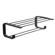 Mensola porta asciugamani in Ottone, Acciaio Inox e Cromall Outline di Gedy - Nero Matt by CeramicStore | Lo specialista del tuo bagno