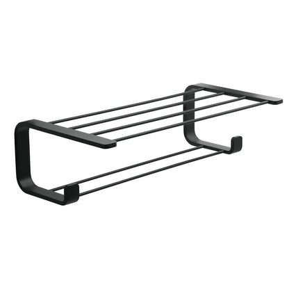Mensola porta asciugamani in Ottone, Acciaio Inox e Cromall Outline di Gedy - Nero Matt by CeramicStore | Lo specialista del tuo bagno