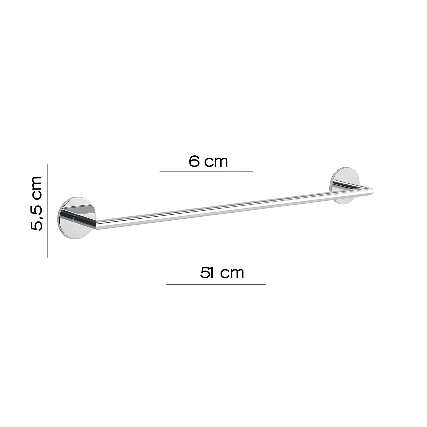 Portasalviette a muro 51 cm Gedy serie Gea - Cromato by CeramicStore | Lo specialista del tuo bagno