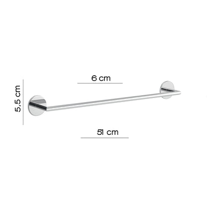 Portasalviette a muro 51 cm Gedy serie Gea - Cromato by CeramicStore | Lo specialista del tuo bagno