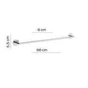 Portasalviette a muro 66 cm Gedy serie Gea - Cromato by CeramicStore | Lo specialista del tuo bagno
