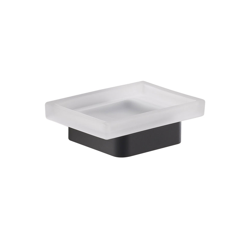 Portasapone in Ottone e Cromall Gedy serie Samoa - Nero Matt by CeramicStore | Lo specialista del tuo bagno