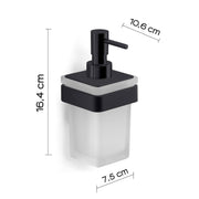 Dosasapone in Ottone e Cromall Gedy serie Samoa - Nero Matt by CeramicStore | Lo specialista del tuo bagno