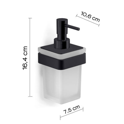 Dosasapone in Ottone e Cromall Gedy serie Samoa - Nero Matt by CeramicStore | Lo specialista del tuo bagno