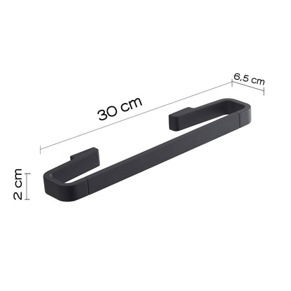 Portasalviette 30 cm in Ottone e Cromall Gedy serie Samoa - Nero Matt by CeramicStore | Lo specialista del tuo bagno