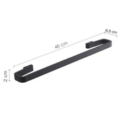 Portasalviette 45 cm in Ottone e Cromall Gedy serie Samoa - Nero Matt by CeramicStore | Lo specialista del tuo bagno