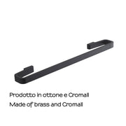 Portasalviette 45 cm in Ottone e Cromall Gedy serie Samoa - Nero Matt by CeramicStore | Lo specialista del tuo bagno