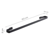 Portasalviette 60 cm in Ottone e Cromall Gedy serie Samoa - Nero Matt by CeramicStore | Lo specialista del tuo bagno