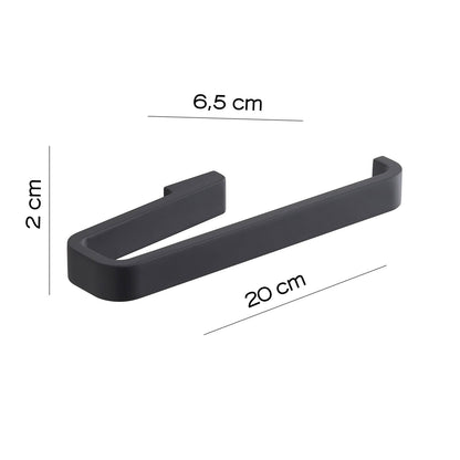 Portasalviette ad anello in Ottone e Cromall Gedy serie Samoa - Nero Matt by CeramicStore | Lo specialista del tuo bagno