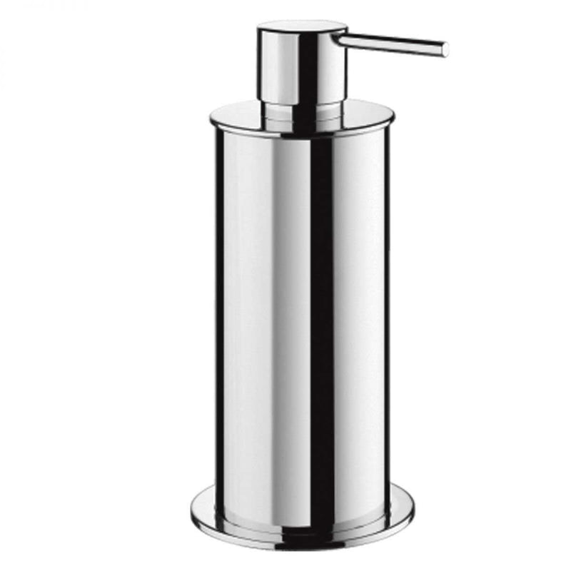 Dispenser Sapone Alta Capacità  da appoggio in Ottone Cromato lucido collezione Plus di Colombo Design