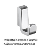 Appendiabiti 2 pezzi in Ottone e Cromall Gedy serie Samoa - Cromato by CeramicStore | Lo specialista del tuo bagno